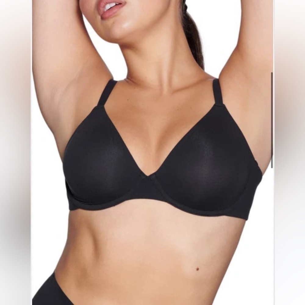SKIMS | Weightless Demi Bra Size 40DD Onyx Black NEW - Picture 1 of 13